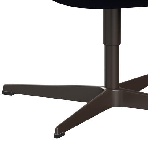 Fritz Hansen Swan Lounge Silla, Bronce marrón/Divina Md Midnight Blue