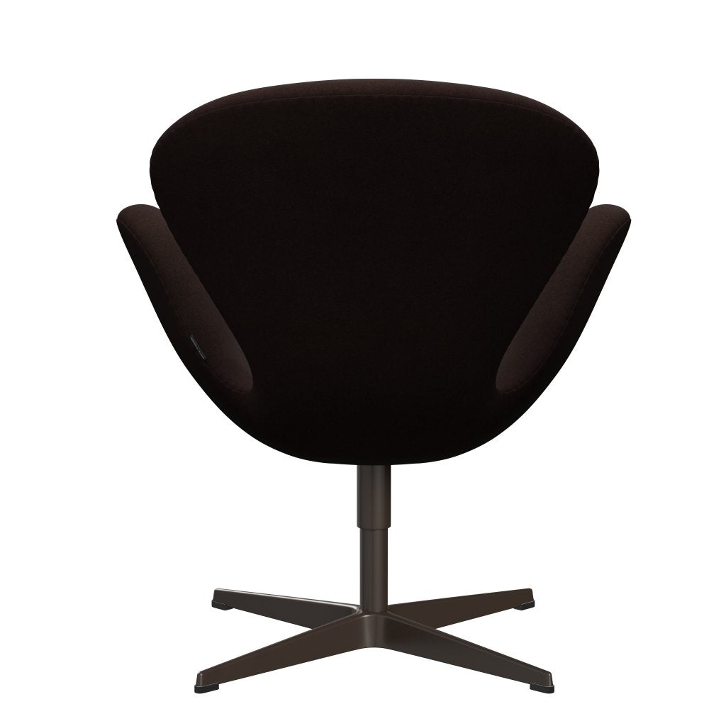 Fritz Hansen Swan Lounge Chair, Brown Bronze/Divina Warm Brown