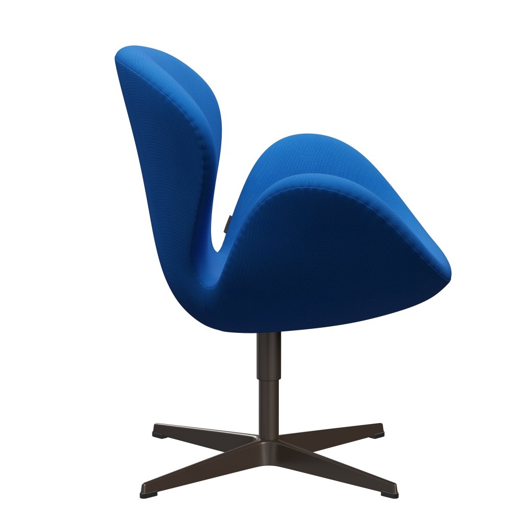 Fritz Hansen Swan Lounge Chair, Brown Bronze/Fame Ocean Blue