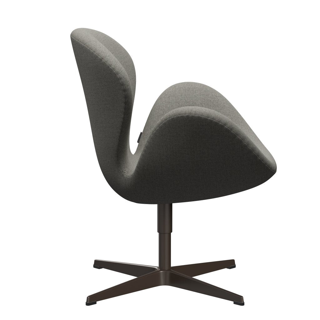 Fritz Hansen Swan Lounge Chair, bronce marrón/re lana gris blanco/uni