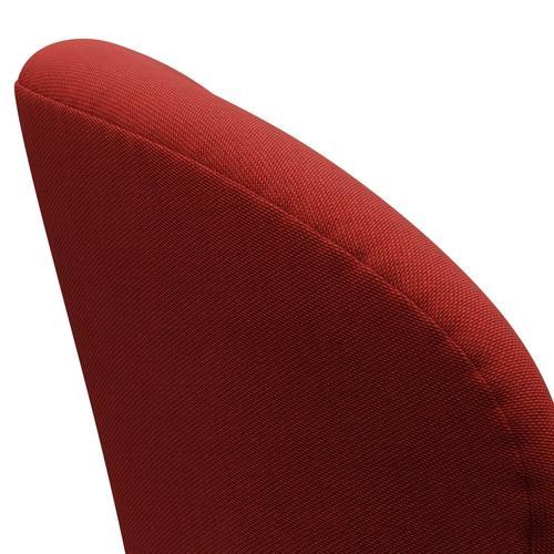 Fritz Hansen Swan Lounge Silla, Bronce marrón/Rime Ligero Rojo/Rojo Oscuro