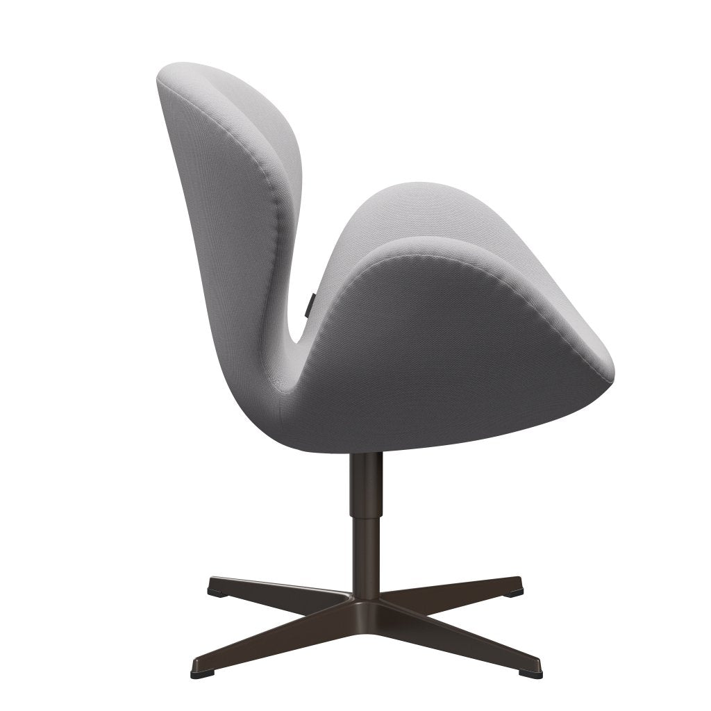 Fritz Hansen Swan Lounge Stuhl, braune Bronze/Stahlcut Trio White & Hell Grey