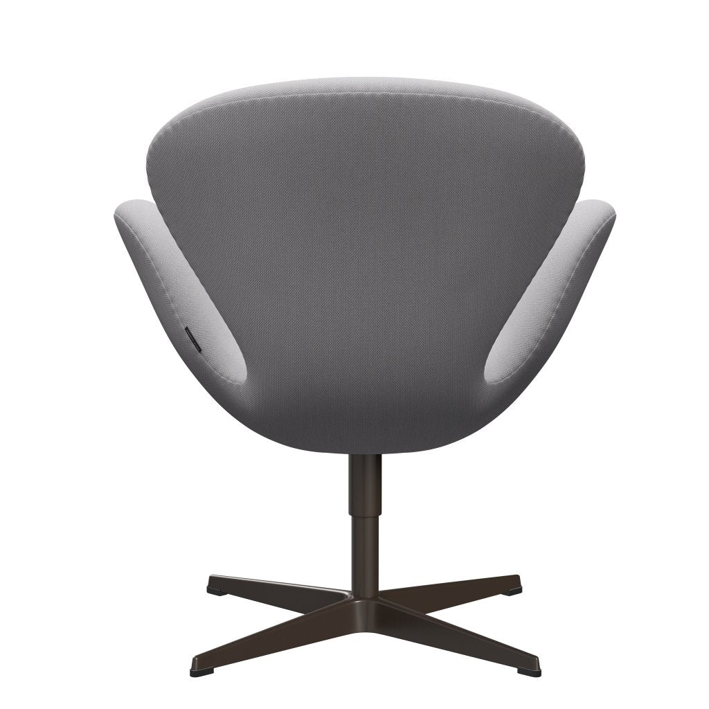 Fritz Hansen Swan Lounge Stuhl, braune Bronze/Stahlcut Trio White & Hell Grey