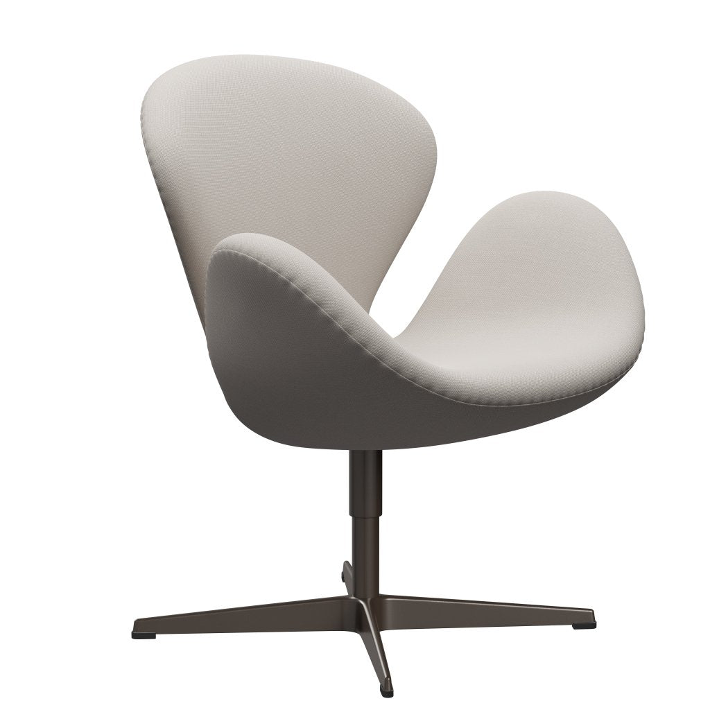 Fritz Hansen Swan Lounge Chair, Brown Bronze/Steelcut Wool White