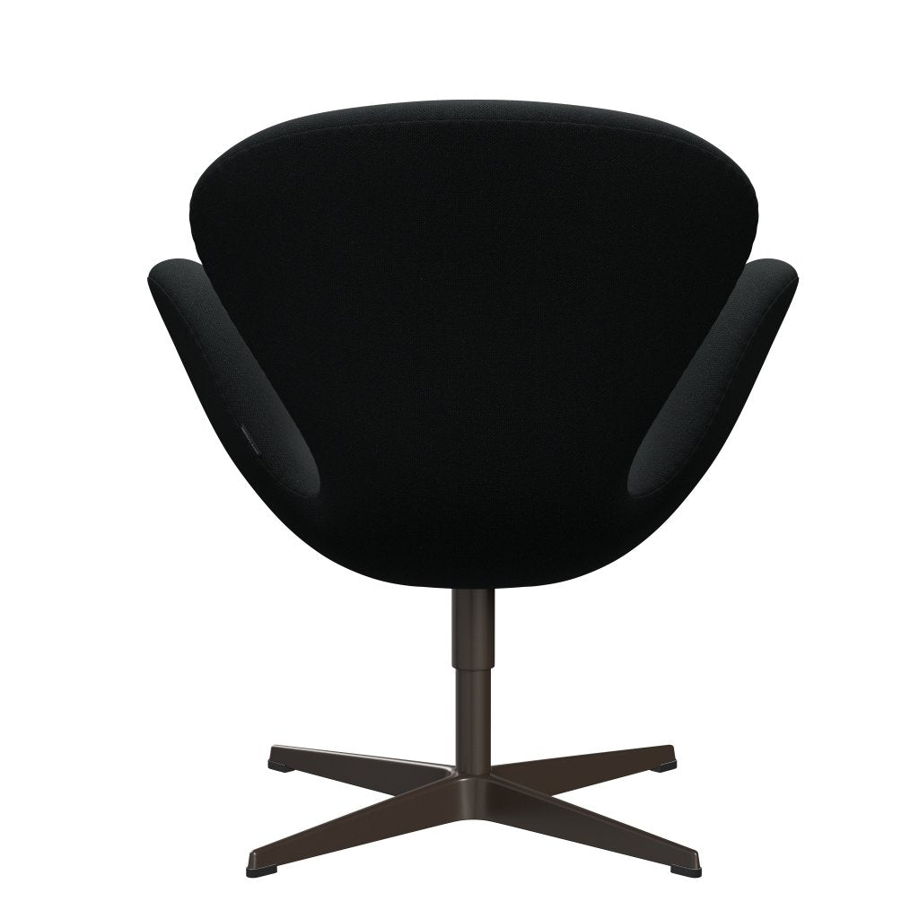 Fritz Hansen Swan Lounge Chair, Brown Bronze/Sunniva Black (193)