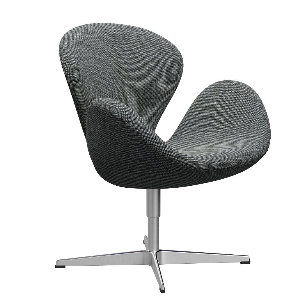 Fritz Hansen Swan Lounge Sillón, aluminio de sating/Hallingdal White/Brown