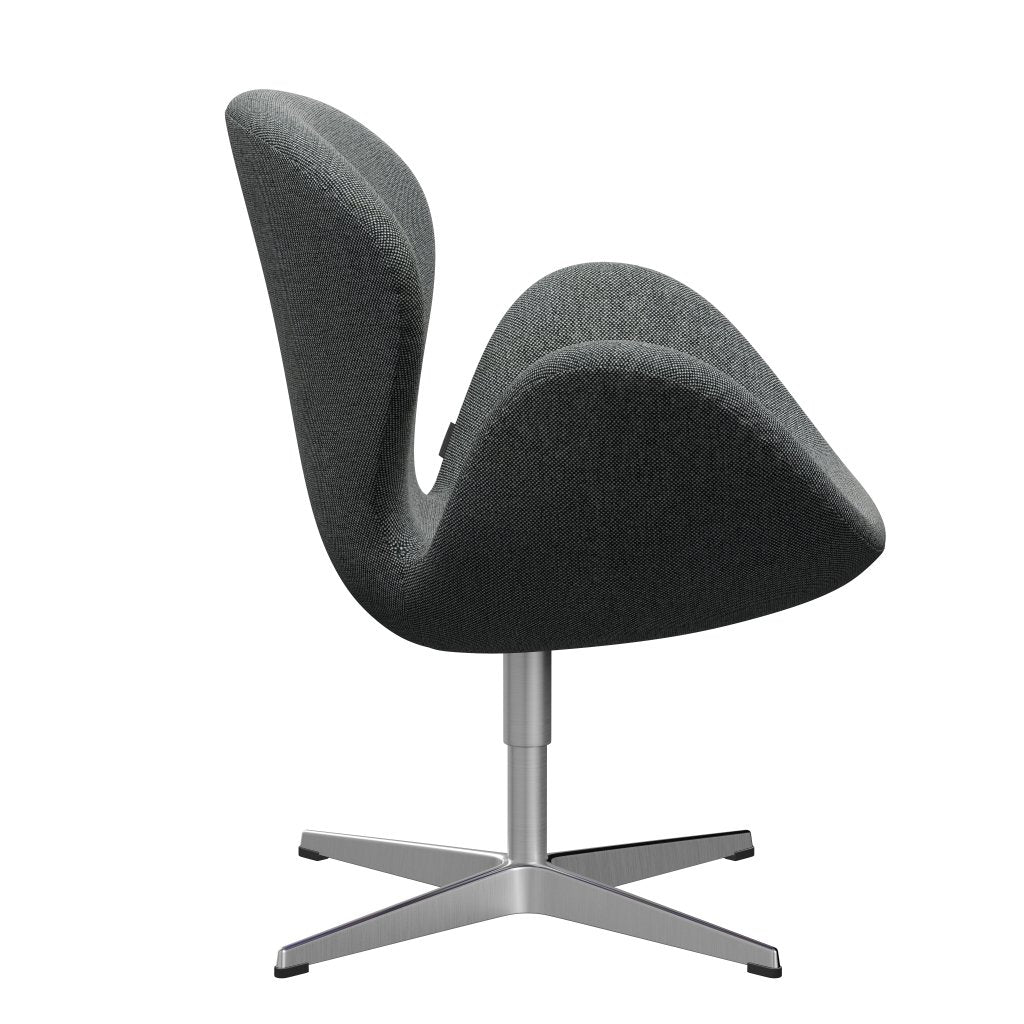 Fritz Hansen Swan Lounge Sillón, aluminio de sating/Hallingdal White/Brown