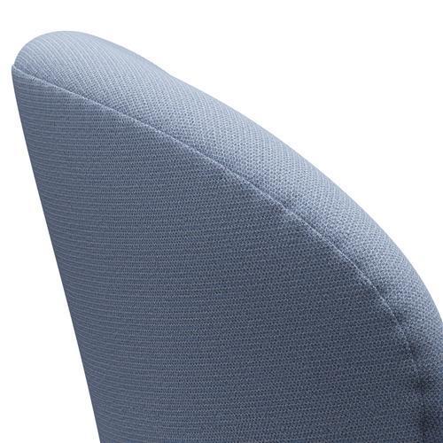 Fritz Hansen Swan Lounge Silla, lacado negro/Captura azul claro (4902)