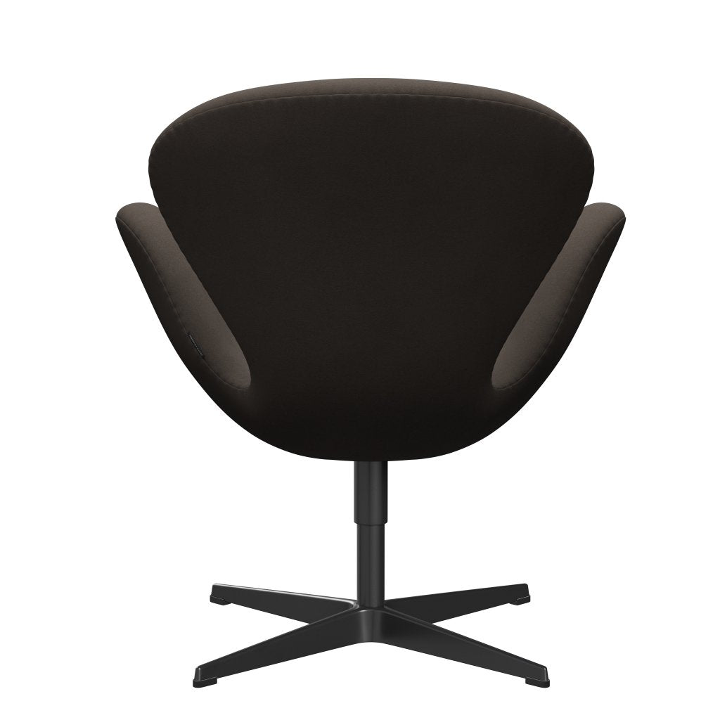 Fritz Hansen Swan Lounge Chair, Black Lacked/Comfort Grey (61014)