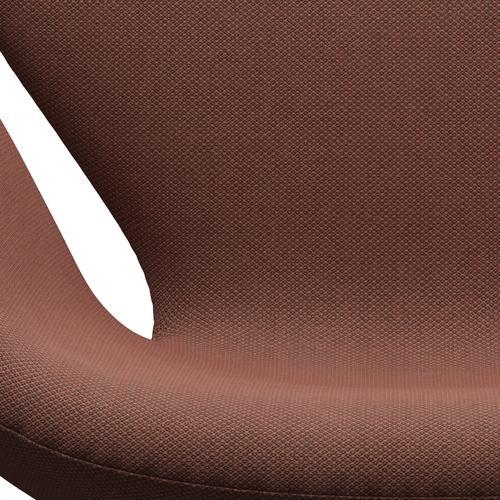 Fritz Hansen Swan Lounge Chair, Black Lacquered / Fiord Pink