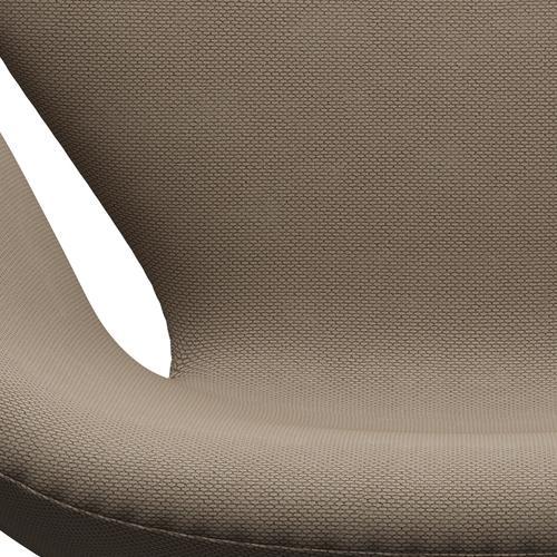 Fritz Hansen Swan Lounge Stuhl, schwarzer Lack/Re Wolle beige/natürlich