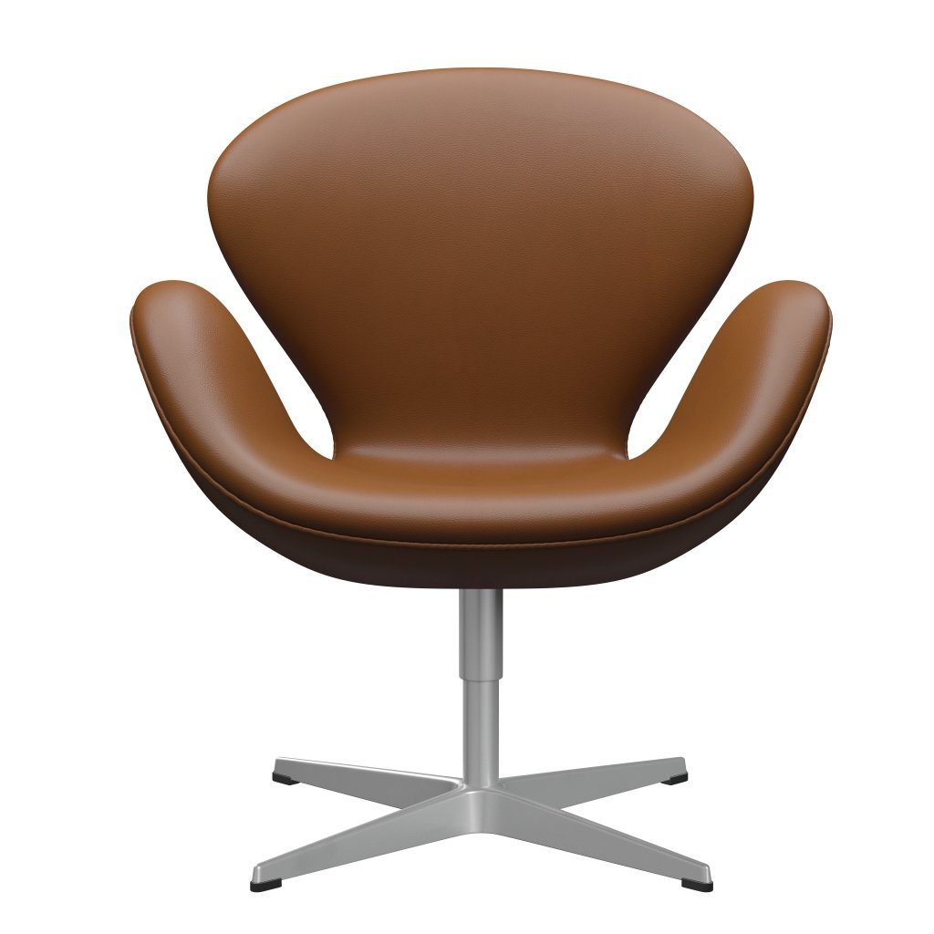 Fritz Hansen Swan Lounge stol, sølvgrå/aura valnød