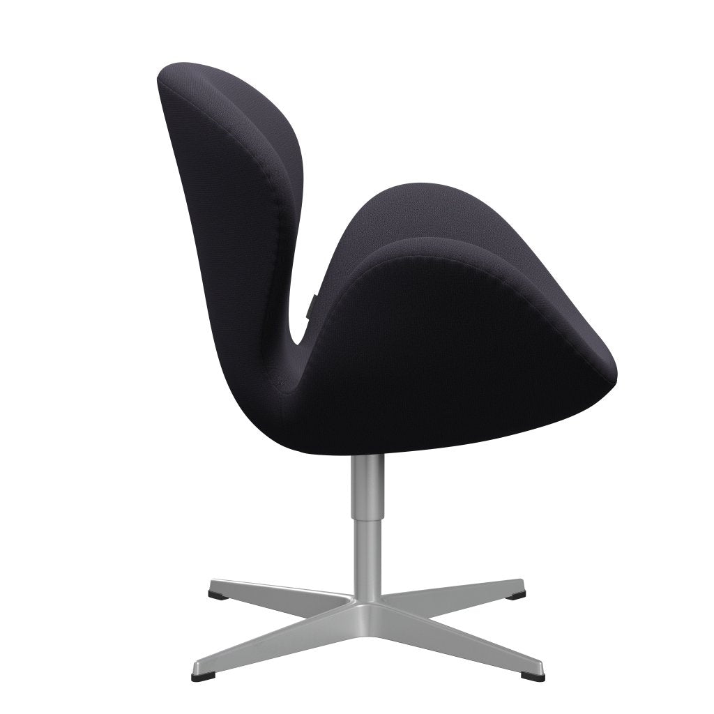 Fritz Hansen Swan Lounge Silla, gris plateado/captura de carbón azul