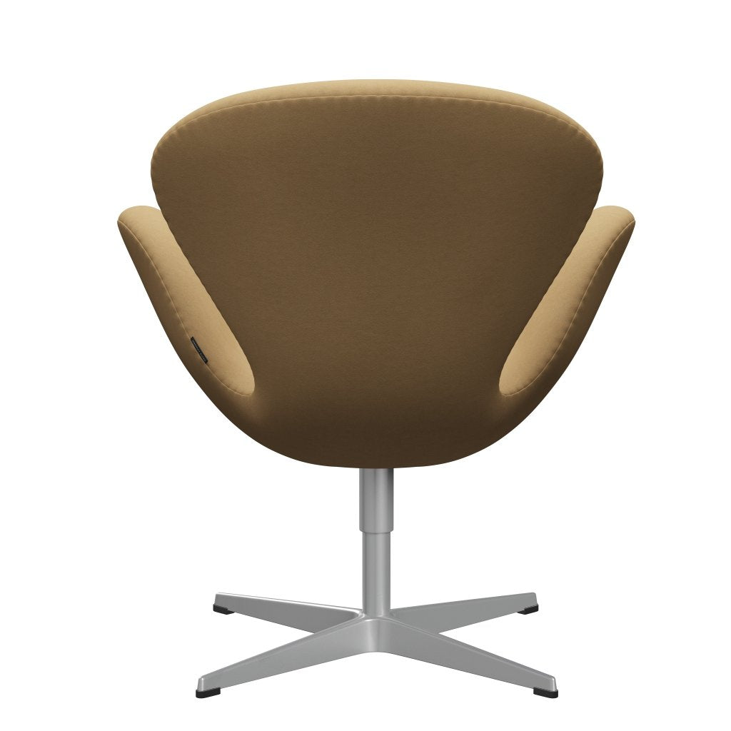 Fritz Hansen Swan Lounge Stuhl, Silbergrau/Komfort Beige (00280)