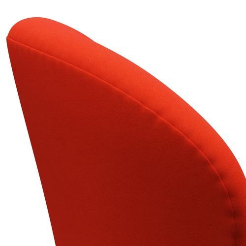 Chaise salon Swan Fritz Hansen, gris argenté / Orange / Red