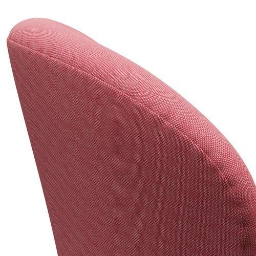 Fritz Hansen Swan Lounge Sillón, plateado gris/rime claro rojo/blanco