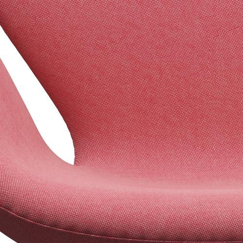 Fritz Hansen Swan Lounge Chair, Silver Grey/Rime Light Red/White