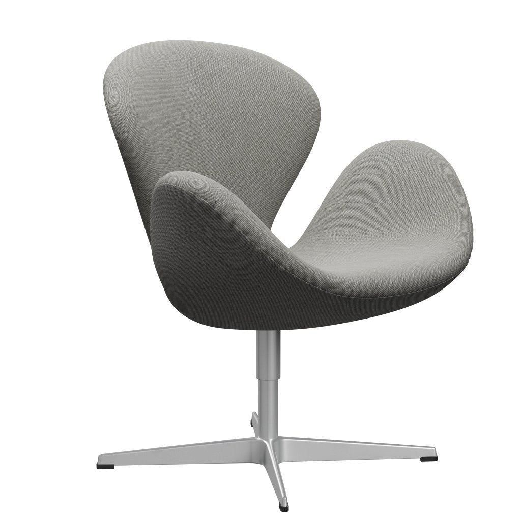 Fritz Hansen Swan Lounge stol, sølvgrå/sunniva sand/lysegrå