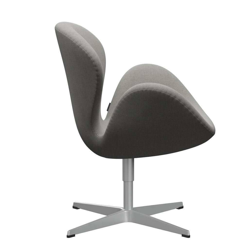 Fritz Hansen Swan Lounge Chair, Silver Grey/Sunniva Sand/Light Grey