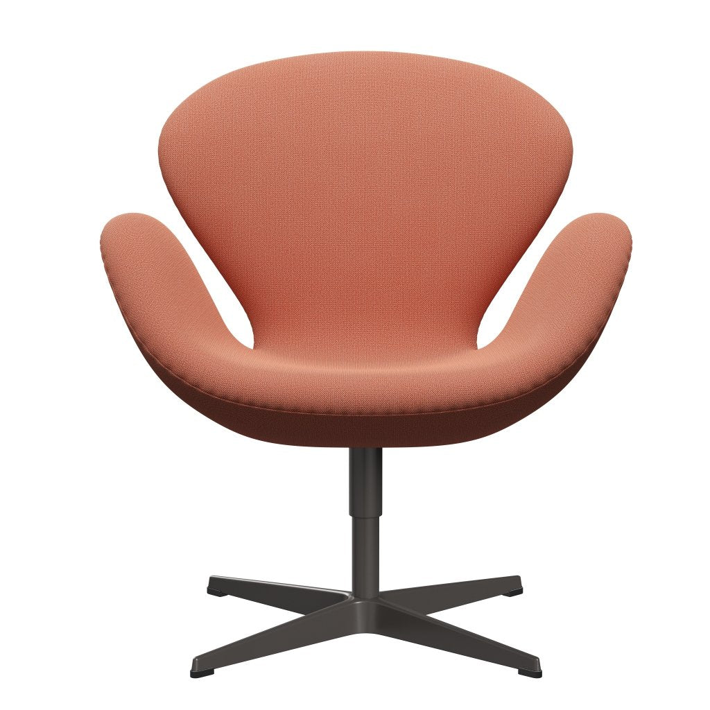 Sillón Fritz Hansen Swan, grafito cálido/captura de naranja quemada