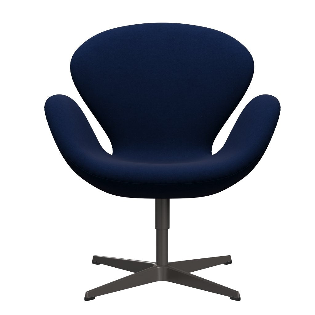 Fritz Hansen Swan Lounge stol, varm grafit/komfort mørkeblå/grå