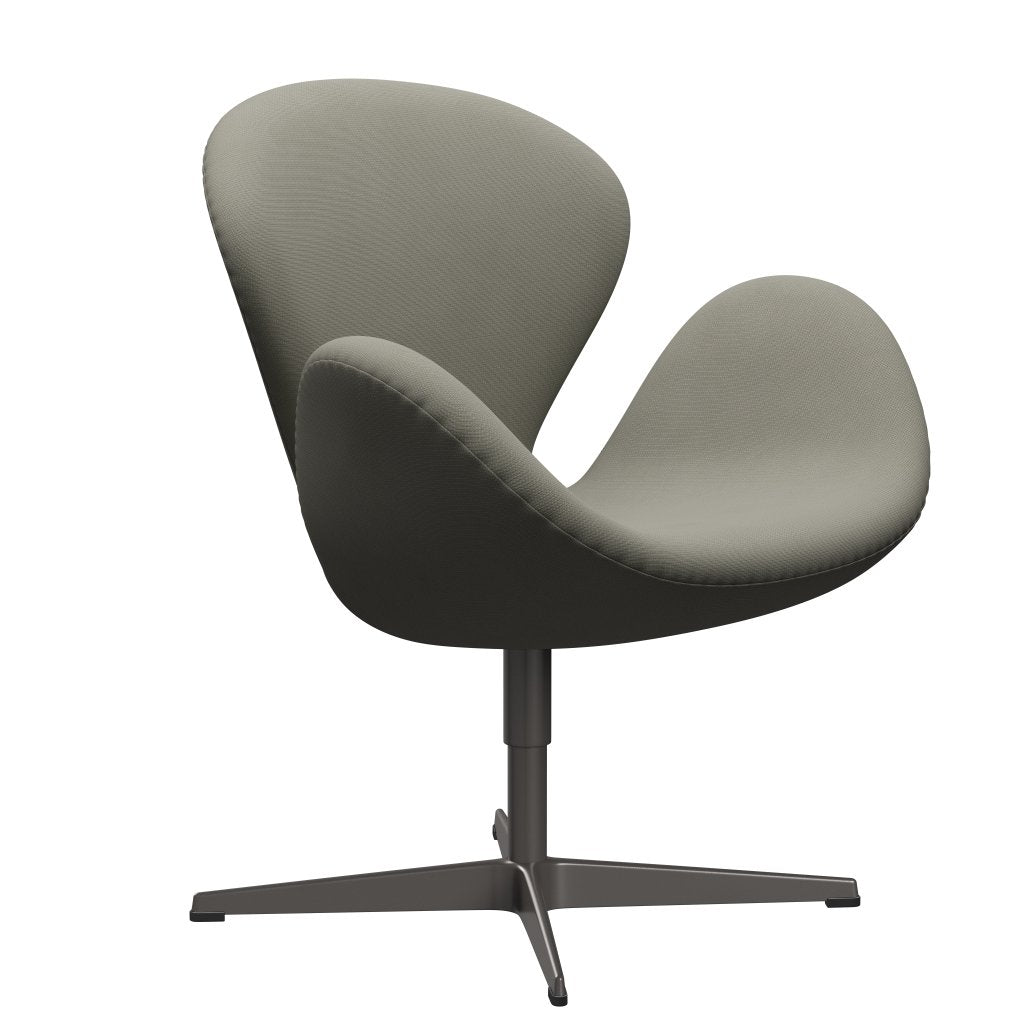 Chaise salon Swan Fritz Hansen, graphite chaud / gris de la renommée (61136)