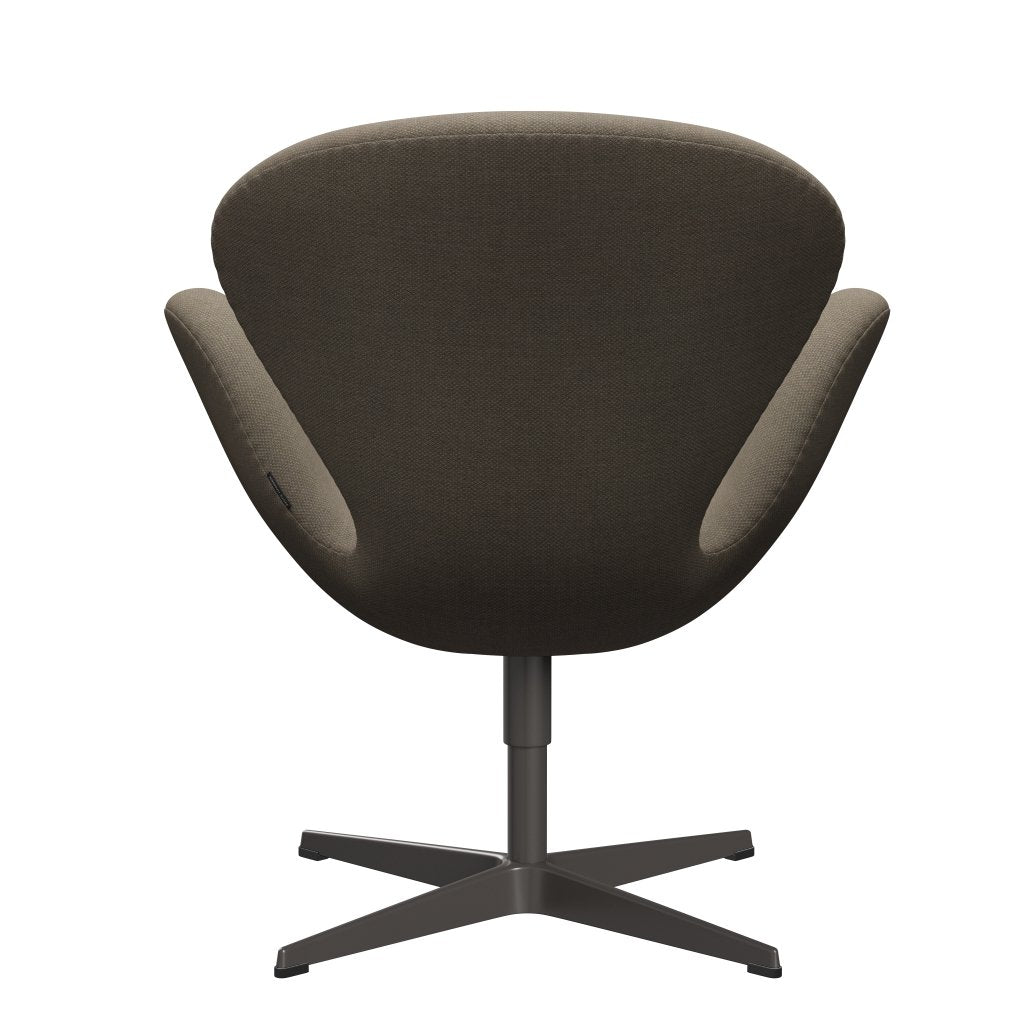 Fritz Hansen Swan Lounge Chair, Graphite chaud / Fiord Brown / Stone