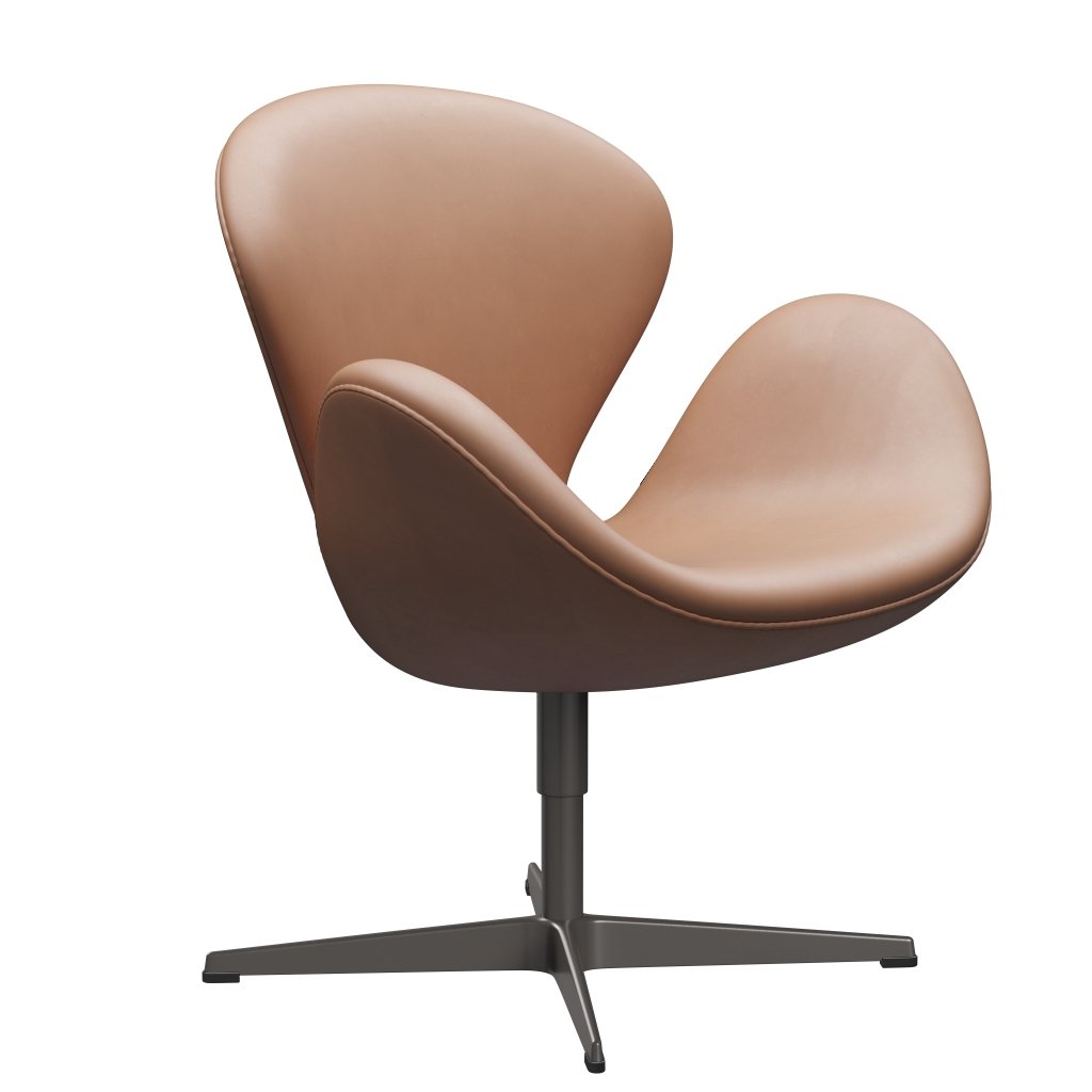 Fritz Hansen Swan Lounge Chair, graphite chaud / rustique rustique