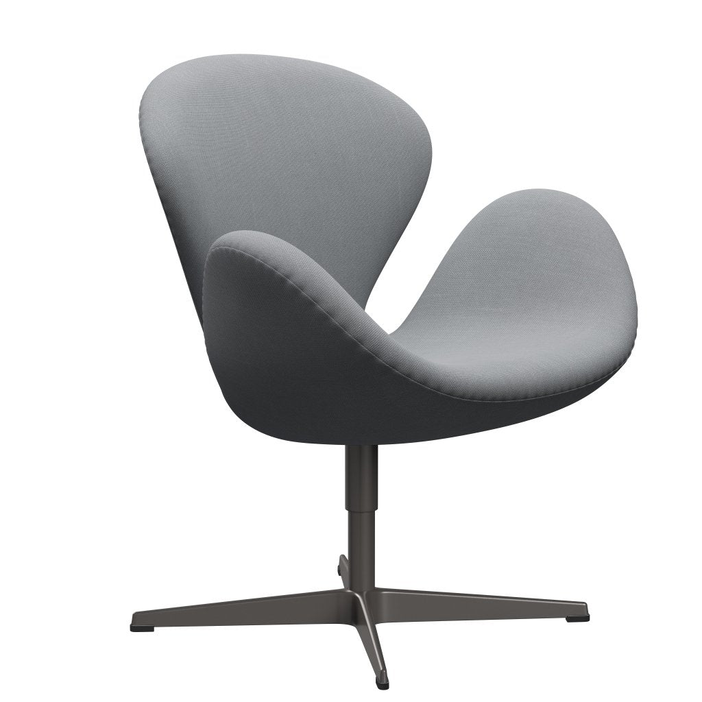 Sillón Fritz Hansen Swan, grafito cálido/escamado de gris claro