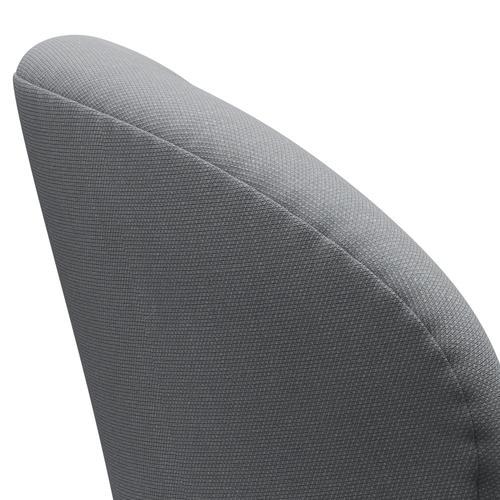 Sillón Fritz Hansen Swan, grafito cálido/escamado de gris claro