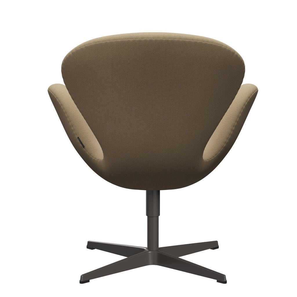 Fritz Hansen Swan Lounge Stuhl, warmes Graphit/Steelcut -Trio Delikatgelb gelb