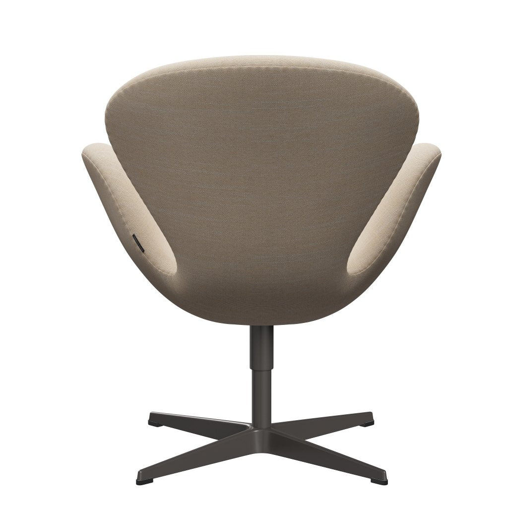 Fritz Hansen Swan Lounge Chair, warme Graphit/Sunniva Crème/Sand