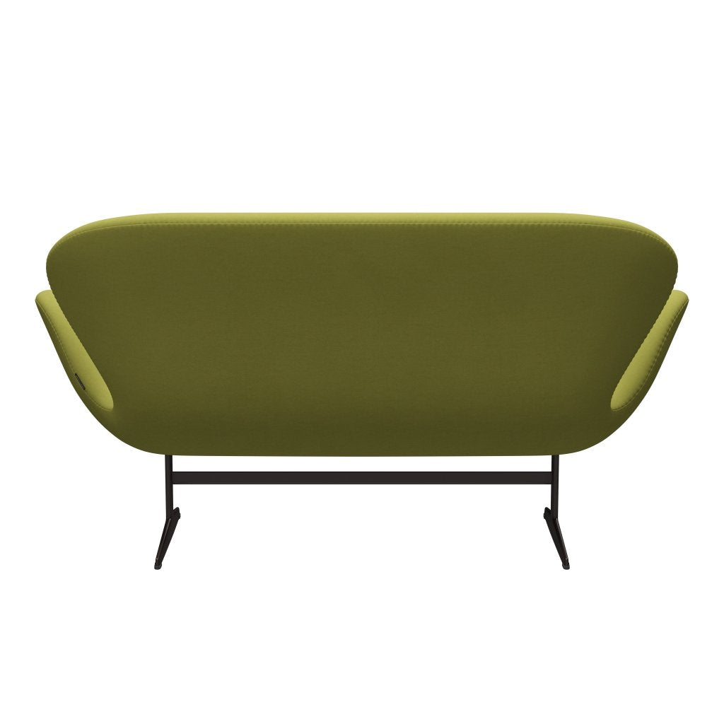 Fritz Hansen Swan Sofa 2 Seater, Brown Bronze/Comfort Beige/Green