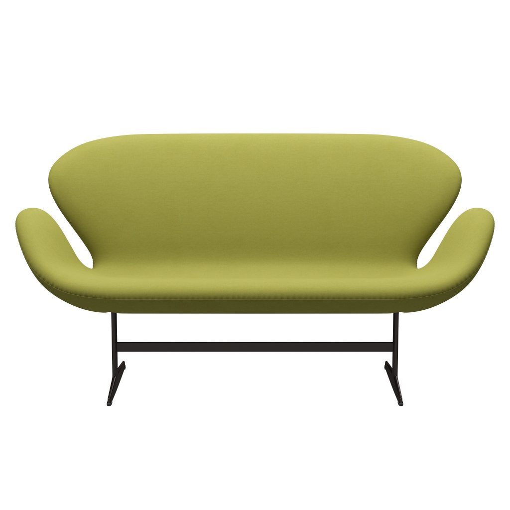Fritz Hansen Swan Sofa 2 Seater, Brown Bronze/Comfort Beige/Green
