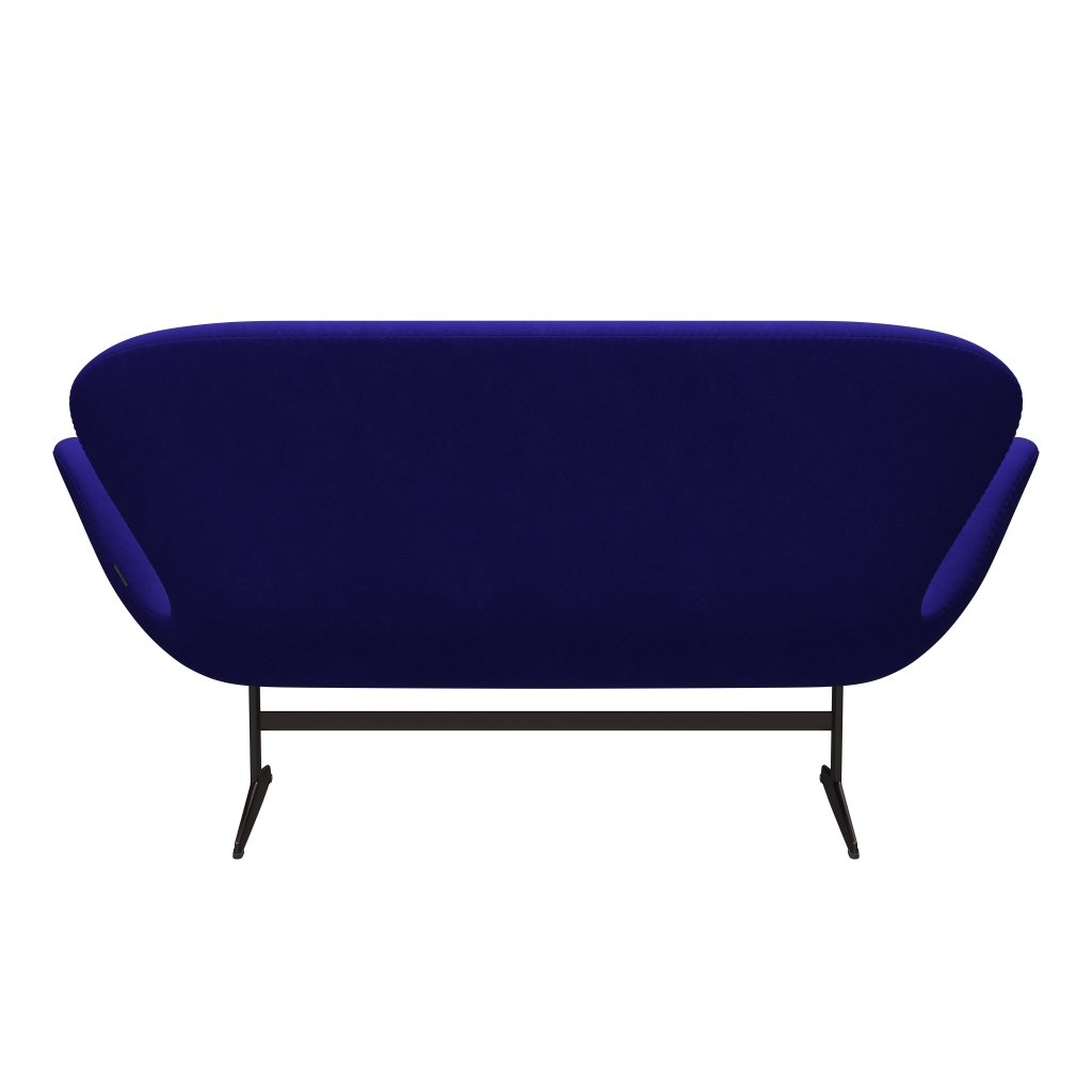 Fritz Hansen Swan Sofa 2 Seater, Brown Bronze/Divina Petrol Blue