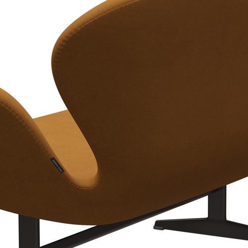 Fritz Hansen Swan Sofa 2 Seater, Bronce marrón/Divina Arena