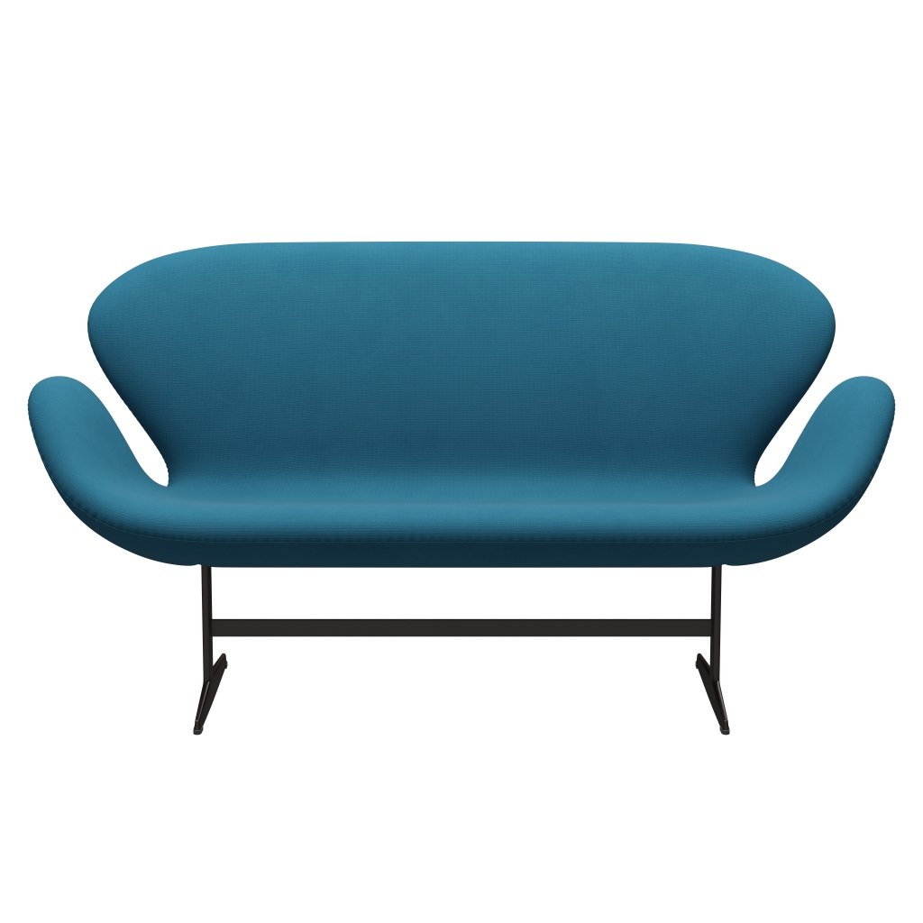 Fritz Hansen Swan Sofa 2 -sæder, brun bronze/berømmelse petroleum