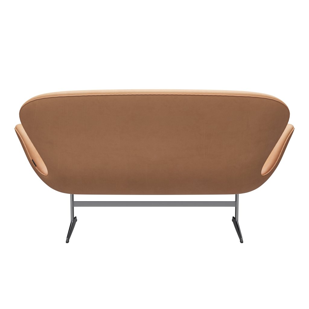 Fritz Hansen Swan canapé 2 places, aluminium brossé en satin / naturel naturel