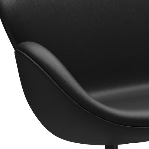 Fritz Hansen Swan canapé 2 places, laquée noire / aura noir