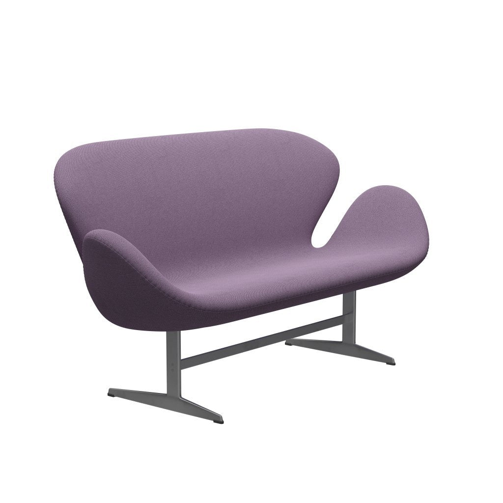 Fritz Hansen Swan Sofa 2 -sits, Silver Grey/Capture Light Violet