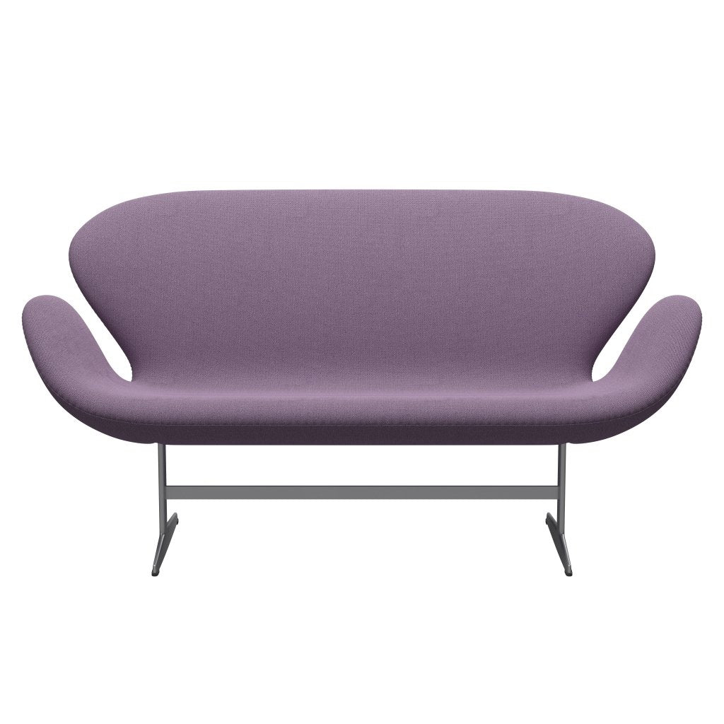 Fritz Hansen Swan Sofa 2 -sits, Silver Grey/Capture Light Violet