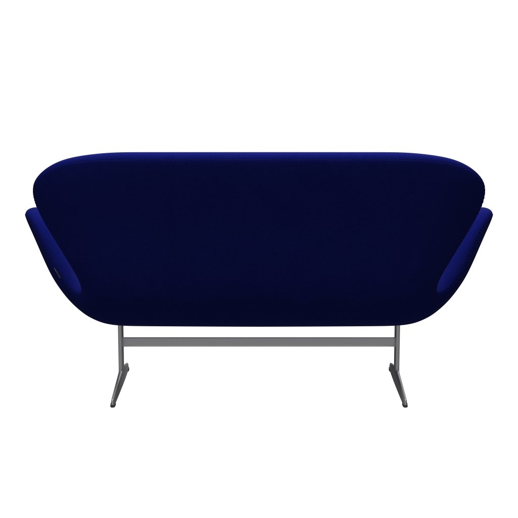 Fritz Hansen Swan Sofa 2 Seater, Silver Grey/Comfort Blue (66008)