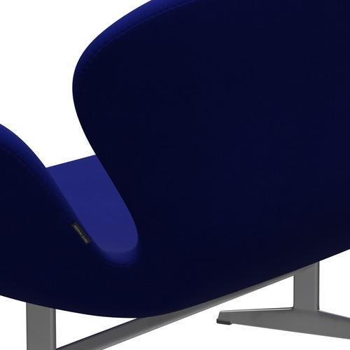 Fritz Hansen Swan Sofá 2 plazas, gris plateado/azul Comfort (66008)