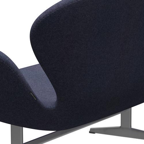 Fritz Hansen Swan Sofa 2 -sæder, sølvgrå/Divina MD Cool Gray