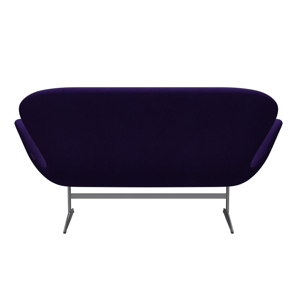 Fritz Hansen Swan Sofa 2 -sits, Silver Grey/Hallingdal Violet