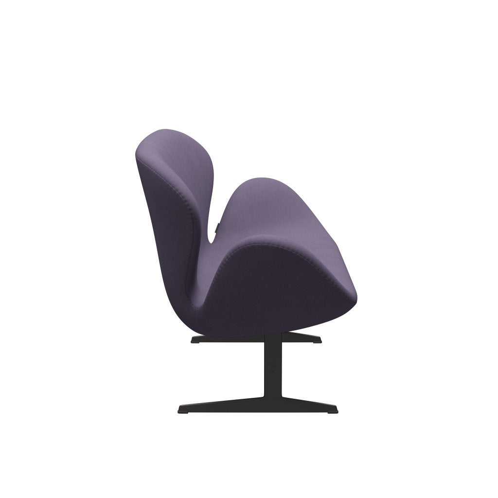 Fritz Hansen Swan Sofá 2 plazas, Grafito cálido/Confort Violet