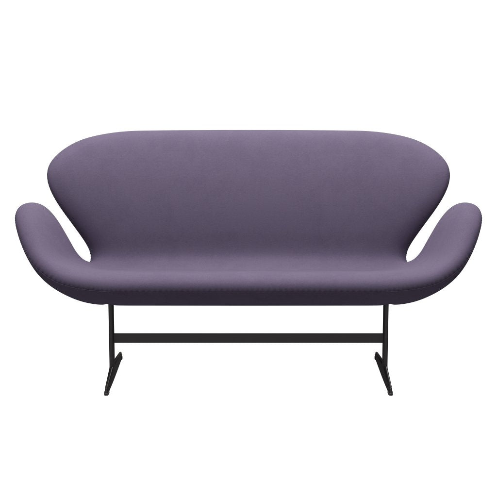 Fritz Hansen Swan Sofa 2 -sæder, varm grafit/komfort Violet