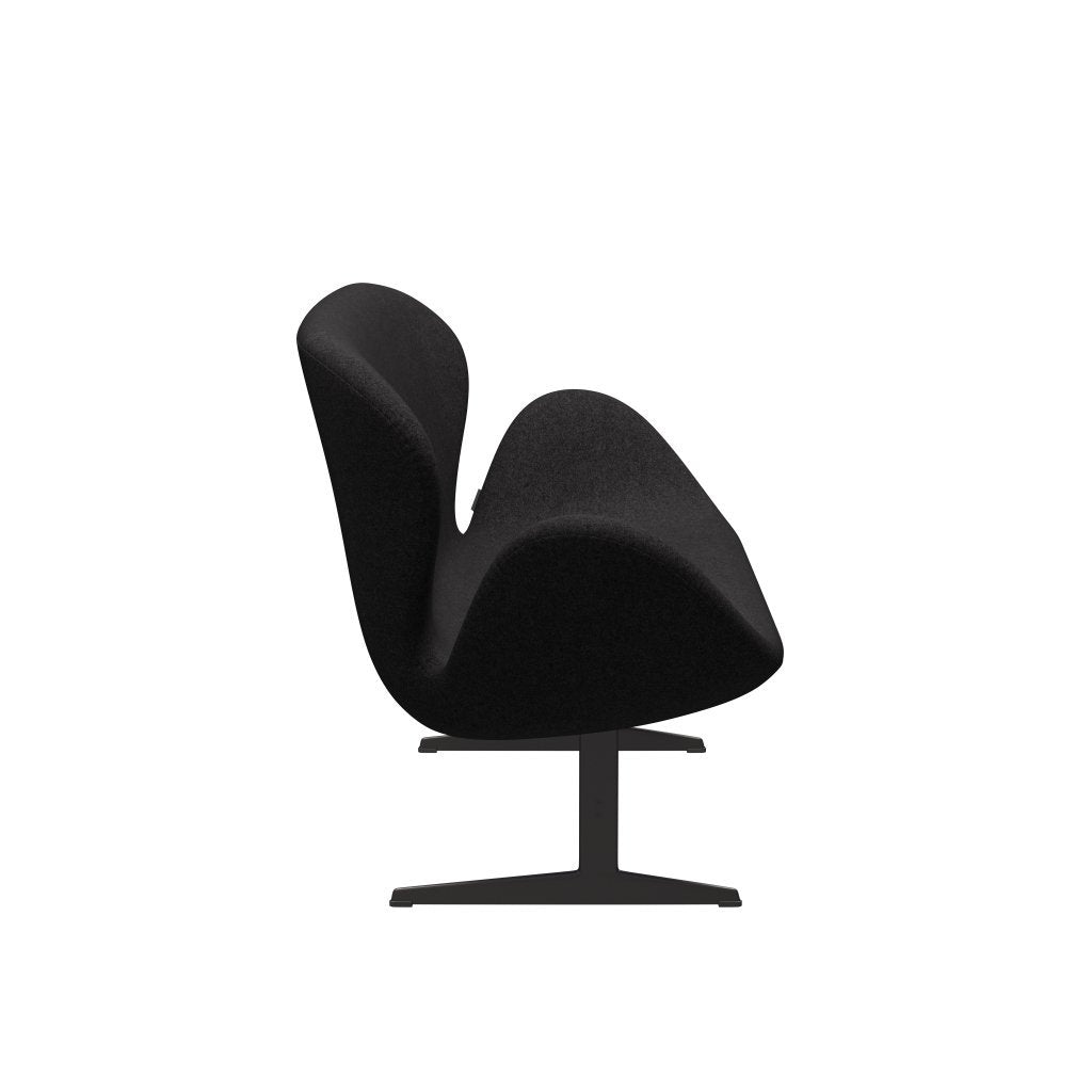 Fritz Hansen Swan canapé 2 places, graphite chaud / divina md gris foncé