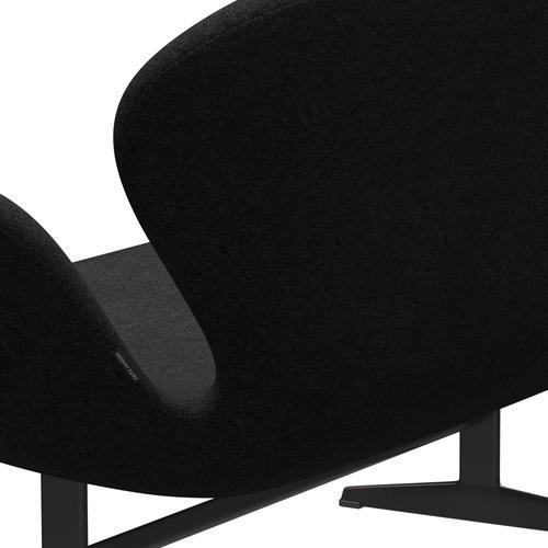 Fritz Hansen Swan Sofá 2 plazas, Grafito cálido/Divina MD Gray Dark Gray