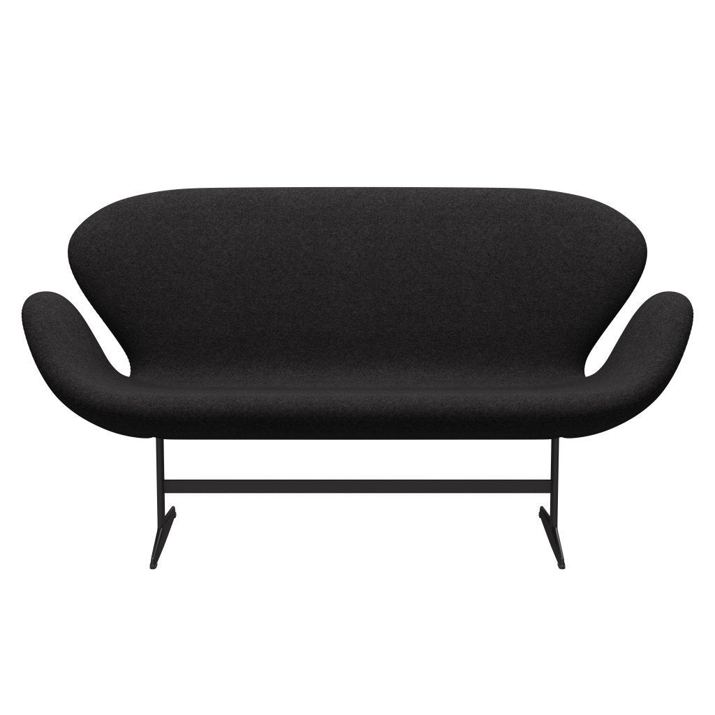 Fritz Hansen Swan Sofa 2 Seater, Warm Graphite/Divina Md Dark Grey